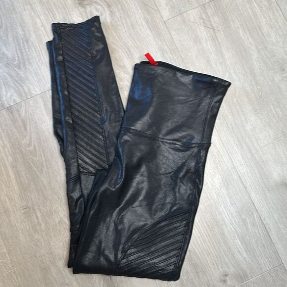 Spanx Faux Leather Moto Leggings size XL - Picture 7 of 12